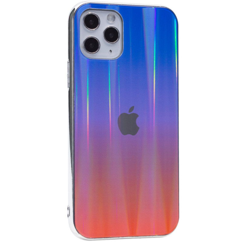 

TPU + Glass чохол Gradient Aurora з лого на Apple iPhone 11 Pro (5.8") (Синій / Червоний) 816980