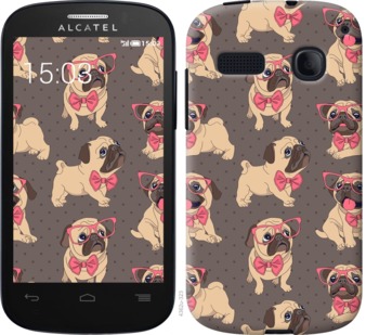 

Чехол мопсики 2 для Alcatel One Touch Pop C3 4033D 731797
