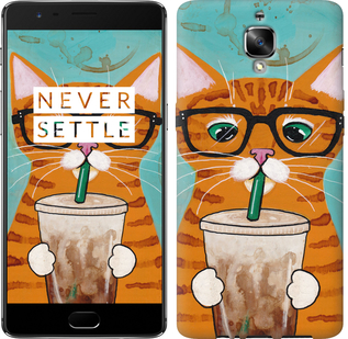 

Чехол Зеленоглазый кот в очках для OnePlus 3T 687658