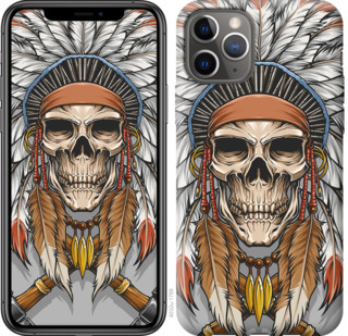 

Чехол Череп индейца для iPhone 11 Pro 779553