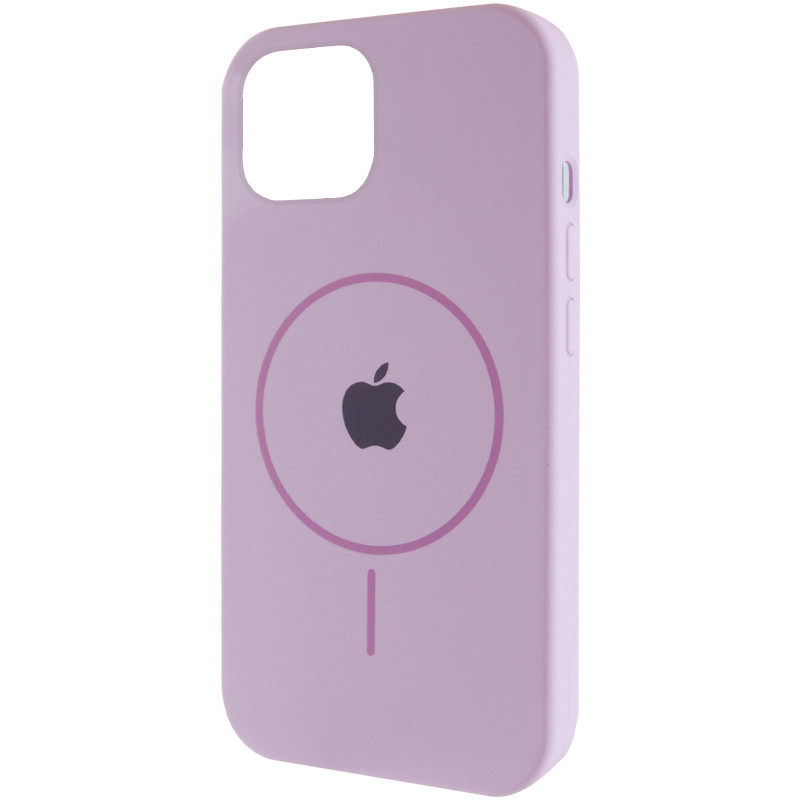 Чехол Silicone Case Full Protective (AA) with Magnetic Safe для Apple iPhone 11 (6.1") (Сиреневый / Lilac)