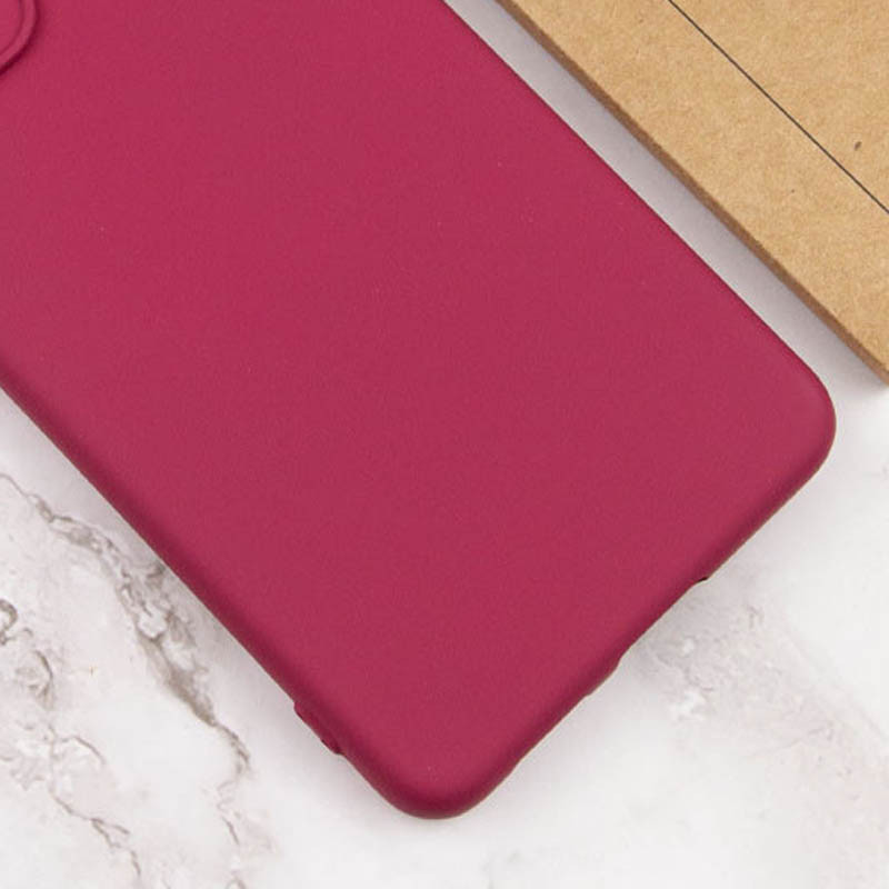 Фото Чехол TPU GETMAN Liquid Silk Full Camera для Motorola Moto G14 (Бордовый / Marsala) в магазине vchehle.ua