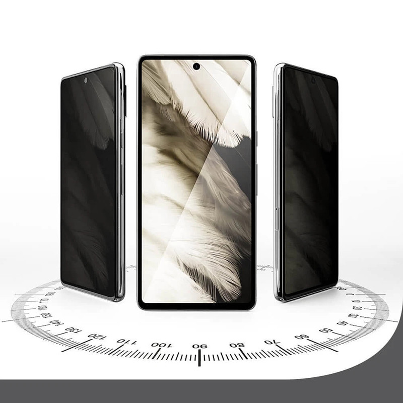 Фото Защитное стекло Privacy 5D (full glue) для Xiaomi Redmi Note 13 Pro 4G / Poco M6 Pro 4G (Черный) на vchehle.ua