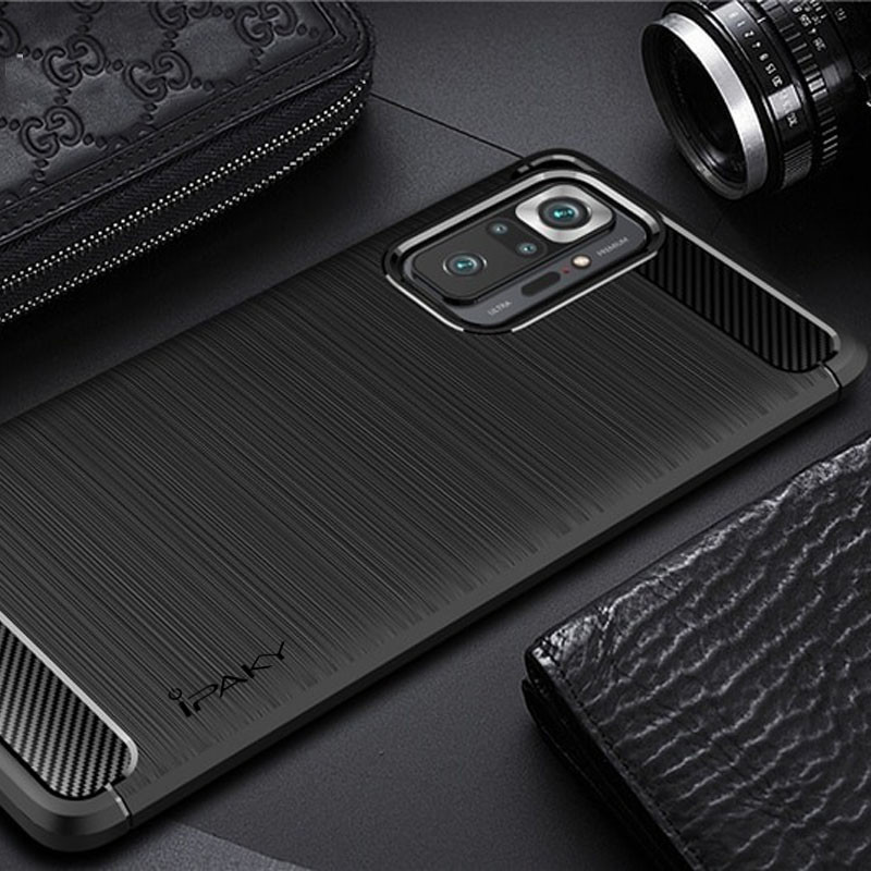 TPU чохол iPaky Slim Series на Xiaomi Redmi Note 10 Pro / 10 Pro Max (Чорний) в магазині vchehle.ua
