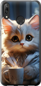 Чехол White cat для Huawei Y7 (2019)