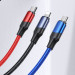 Фото Дата кабель Usams US-SJ549 U71 USB + Type-C to Triple Head 3in1 (1.2m) (Black) в магазине vchehle.ua