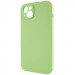 Фото Чохол Silicone Case Full Camera Protective (AA) NO LOGO на Apple iPhone 15 (6.1") (М'ятний / Mint) в маназині vchehle.ua