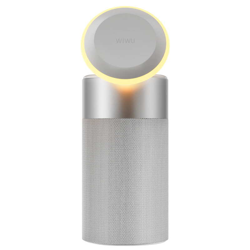 Фото БЗП WIWU Wi-W022 3 in 1 Wireless Charger+Bluetooth Speaker (White) на vchehle.ua