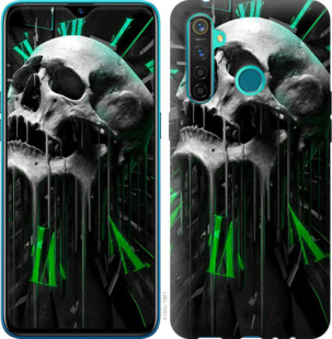 

Чохол Череп-годинник на Realme 5 Pro 918557