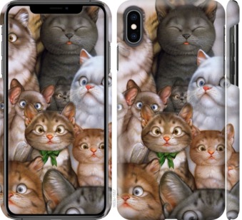 

Чехол коты для iPhone XS Max 757618