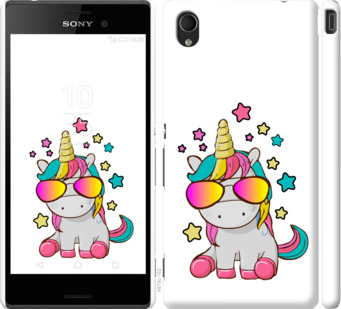 

Чехол Единорог в очках для Sony Xperia M4 Aqua E2312 911734