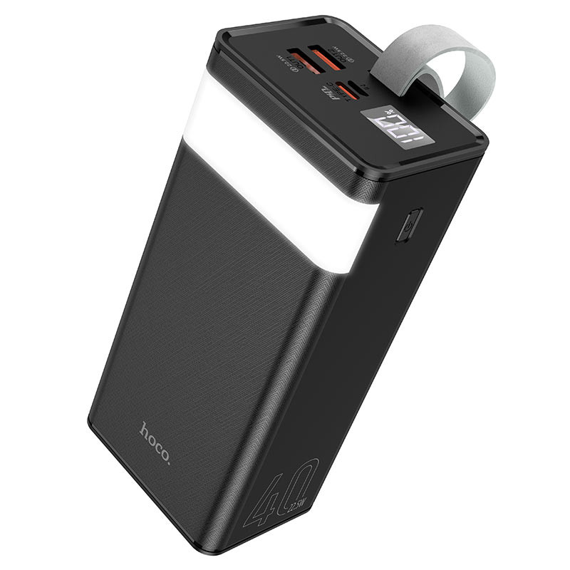 Портативное ЗУ Power Bank Hoco J86 Powermaster 22.5W 40000 mAh (Черный)