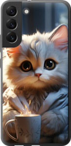 Чохол White cat на Samsung Galaxy S22 Plus