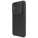 Карбоновая накладка Nillkin Camshield (шторка на камеру) для Samsung Galaxy S22+ (Черный / Black) в магазине vchehle.ua