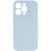 Чехол Silicone Case Full Camera Protective (AA) NO LOGO для Apple iPhone 13 Pro Max (6.7") (Голубой / Sweet Blue)