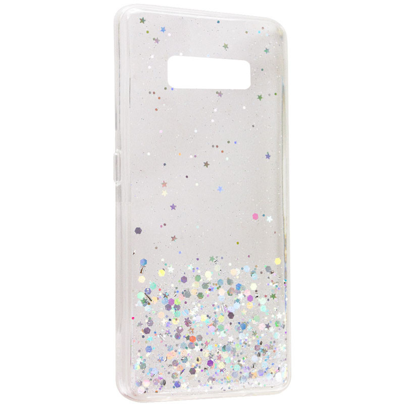 TPU чохол Star Glitter на Samsung G955 Galaxy S8 Plus (Прозорий)