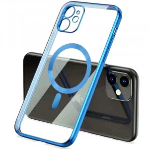 TPU чехол Glossy Plating with Magnetic Safe для Apple iPhone 12 (6.1")