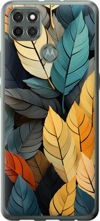 

Чохол Кольорове листя на Motorola G9 Power 1629801