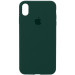Чохол Silicone Case Full Protective (AA) на Apple iPhone X (5.8") / XS (5.8") (Зелений / Forest green)