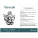 Захисне скло Ganesh (Full Cover) на Apple iPhone 12 Pro / 12 (6.1") (Чорний) в магазині vchehle.ua