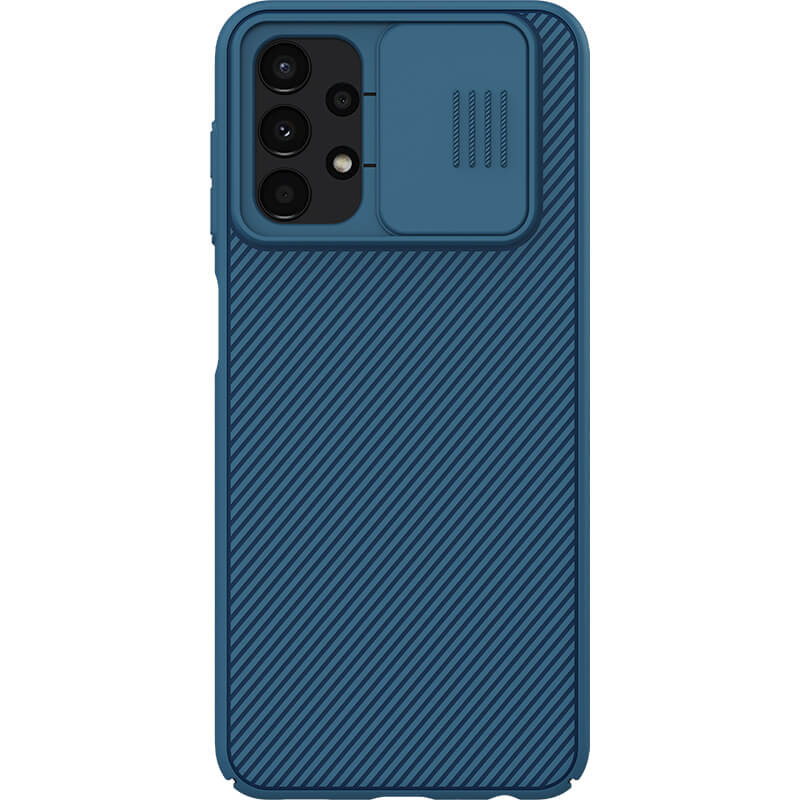 Карбонова накладка Nillkin Camshield (шторка на камеру) на Samsung Galaxy A13 4G (Синій / Blue)