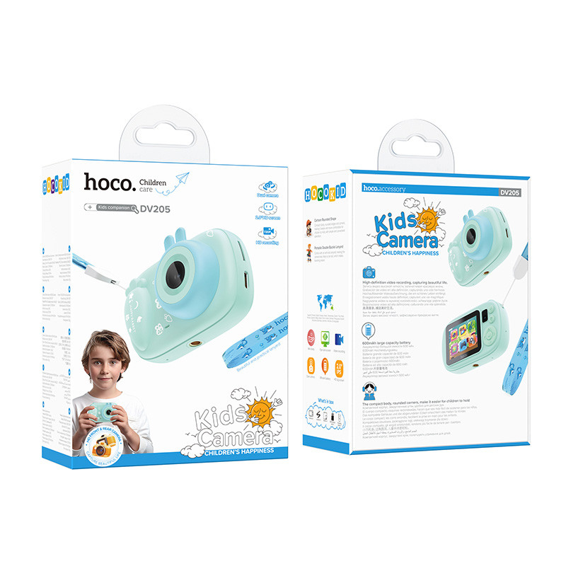 Фото Дитяча фотокамера Hoco DV205 Dual-camera (Blue) в маназині vchehle.ua