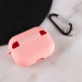 Силиконовый футляр с микрофиброй для наушников Airpods Pro (Розовый / Pink) в магазине vchehle.ua