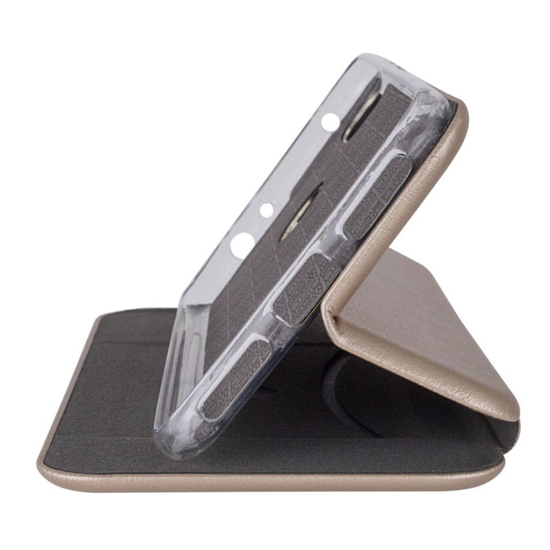 Фото Кожаный чехол-книжка Classy для Xiaomi Redmi Note 8 Pro (Золотой) на vchehle.ua