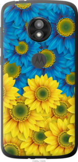 Чохол Жовто-блакитні квіти на Motorola Moto E5 Play