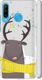 

Чехол Лось и зайка для Huawei P30 Lite 946805