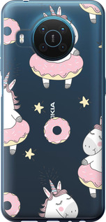 

Чехол Единорожки для Nokia X10 1624837