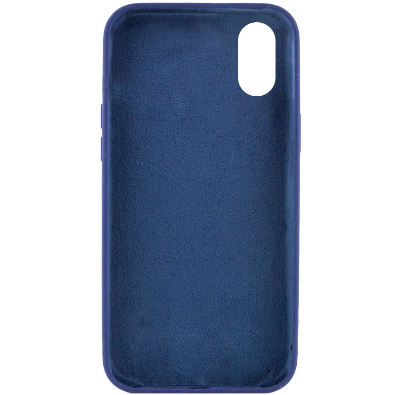 Фото Чехол Silicone Case Full Protective (AA) NO LOGO для Apple iPhone X / XS (5.8") (Синий / Deep navy) на vchehle.ua
