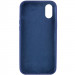 Фото Чехол Silicone Case Full Protective (AA) NO LOGO для Apple iPhone X / XS (5.8") (Синий / Deep navy) на vchehle.ua
