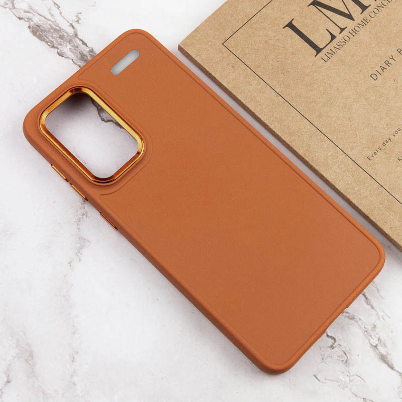 TPU чохол Bonbon Metal Style на Xiaomi Redmi Note 13 Pro+ (Помаранчевий / Papaya) в магазині vchehle.ua