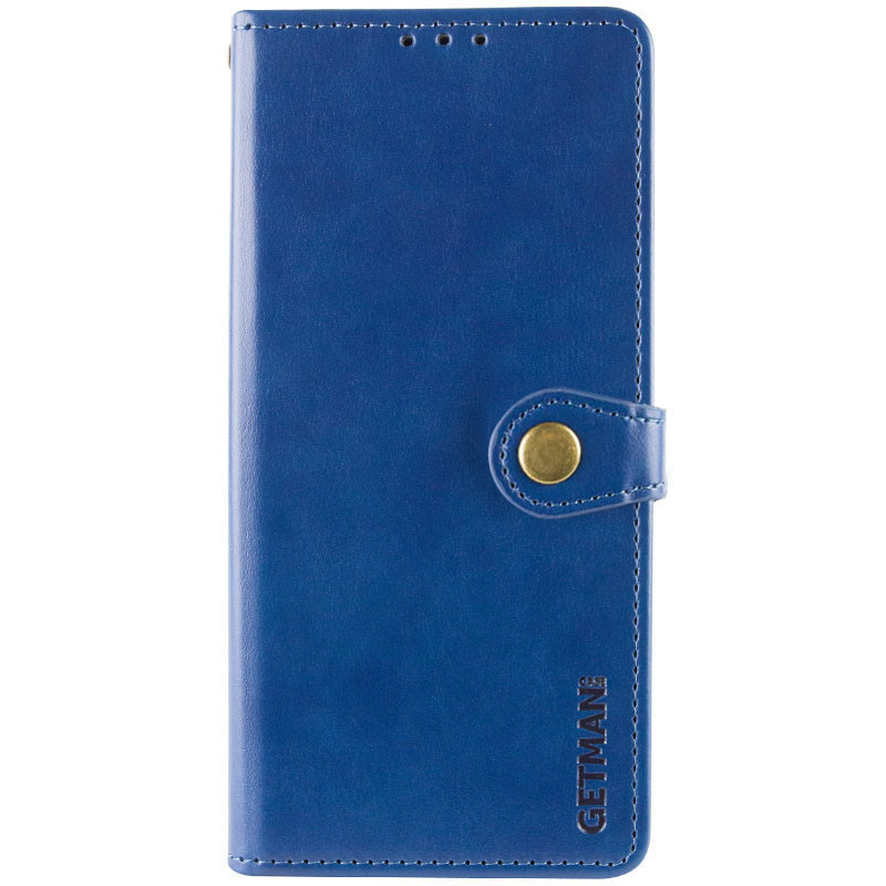Кожаный чехол-книжка GETMAN Gallant (PU) для Motorola Moto G05 / E15 (Синий)