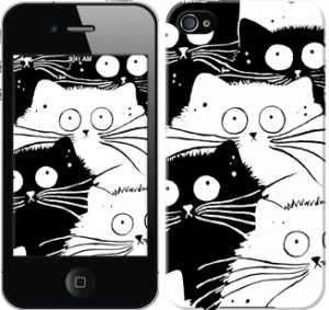 Чехол Коты v2 для iPhone 4