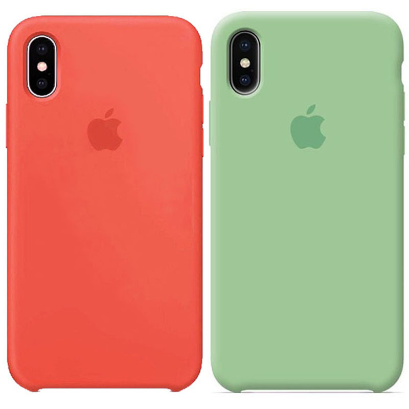 Чехол Silicone Case (AA) для Apple iPhone X (5.8") / XS (5.8")