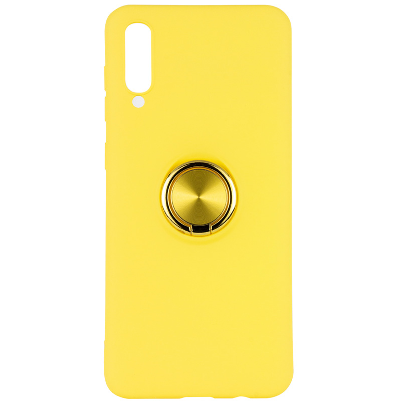 

TPU чохол Summer ColorRing з кріпленням під магнітний тримач для Samsung A705F Galaxy A70 (Жовтий) 708327