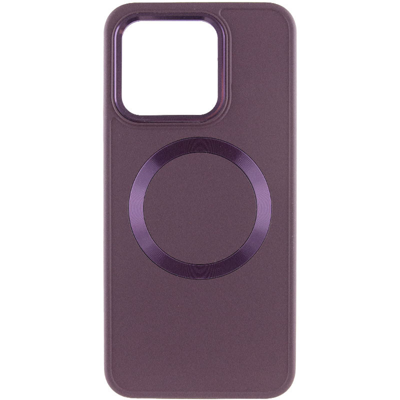 Фото TPU чохол Bonbon Metal Style with Magnetic safe на Xiaomi Redmi Note 13 Pro 4G / Poco M6 Pro 4G (Бордовий / Plum) на vchehle.ua