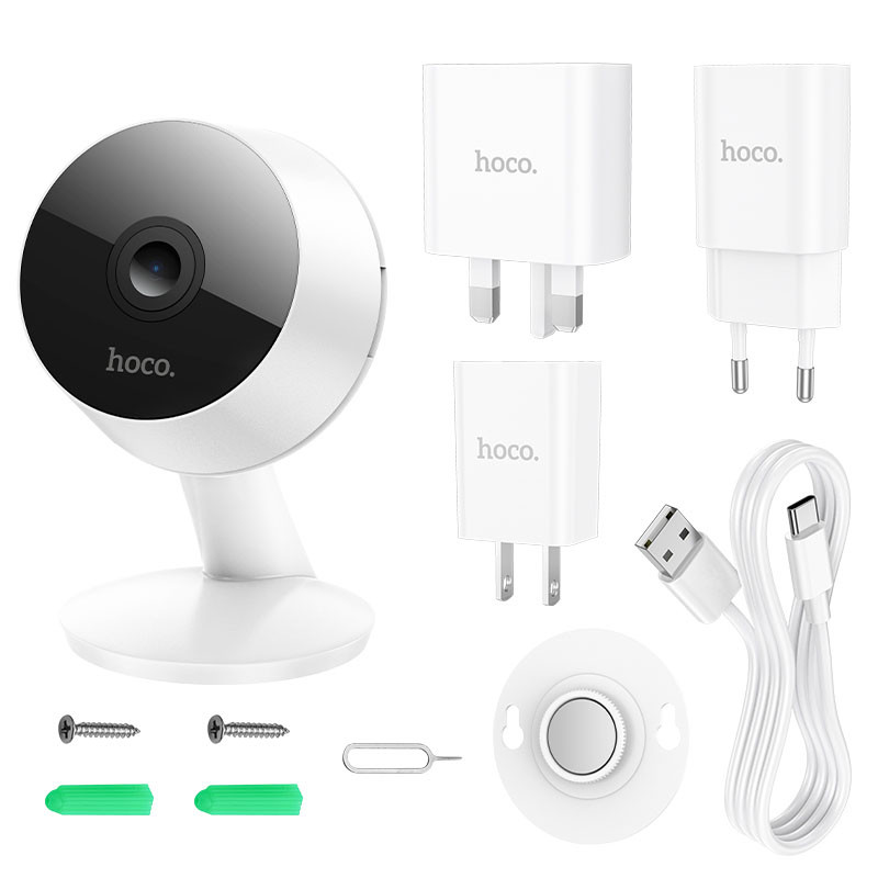 Камера видеонаблюдения Hoco D3 indoor HD (White) в магазине vchehle.ua