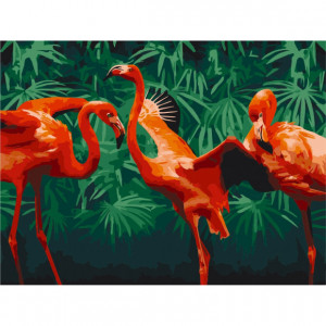 Картина по номерам "Фламинго" Bambi 11666-NN 30х40 см (Разные цвета)
