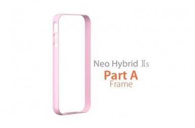 Бампер SGP Neo Hybrid 2S Mix &Match Part A [Frame Only] для iPhone 4/4s (Розовый / Hot Pink)