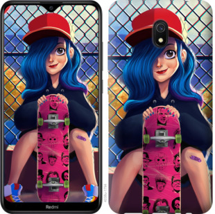

Чехол Прикольная девочка со скейтбордом для Xiaomi Redmi 8A 860863
