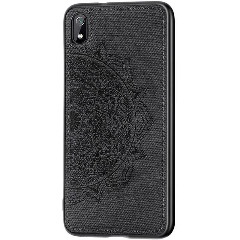 

TPU+Textile чехол Mandala с 3D тиснением для Xiaomi Redmi 7A (Черный) 708931