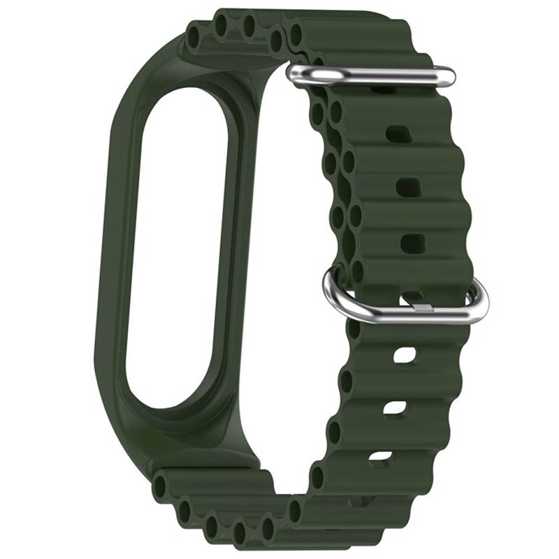 Ремешок Ocean Band для Xiaomi Mi Band 3/4/5/6/7 (Зеленый / Green) в магазине vchehle.ua