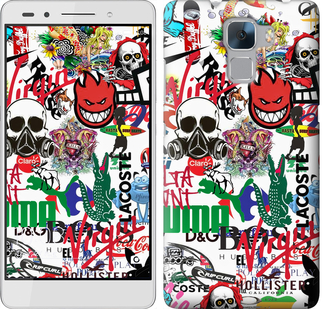 

Чохол Many different logos на Huawei Honor 7 638145