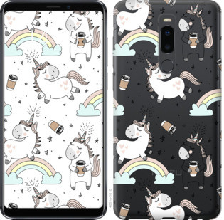 

Чехол Единорог и кофе для Meizu Note 8 840903