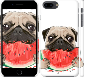 

Чехол Мопс и арбуз для iPhone 7 plus (5.5") 843370