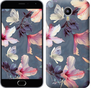 

Чехол Нарисованные цветы для Meizu M2 596330