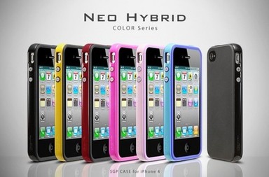 # Чехол SGP Neo Hybrid Color Series для iPhone 4 (+ пленка)